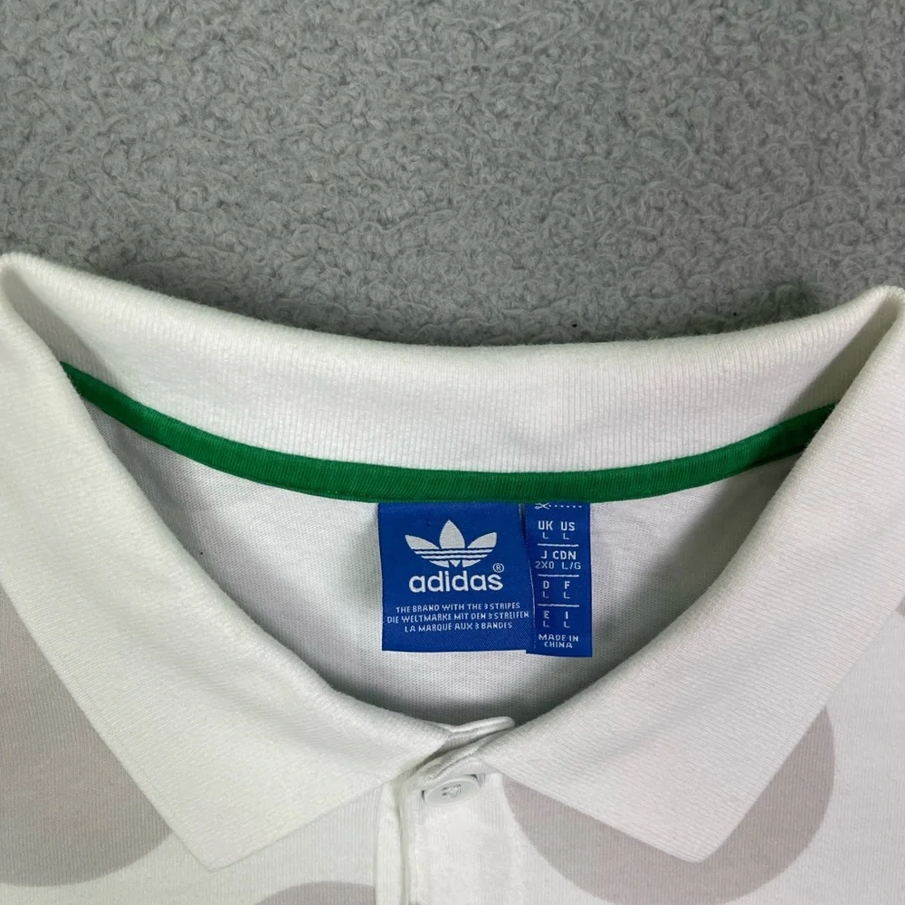 RARE‎ Adidas stan smith polka dot polo shirt